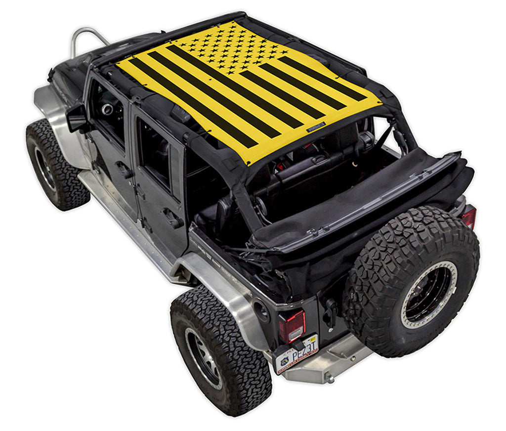 Jeep Wrangler JKU 4-Door Sun Shade Stock Printed Shade Top (2007–2017)