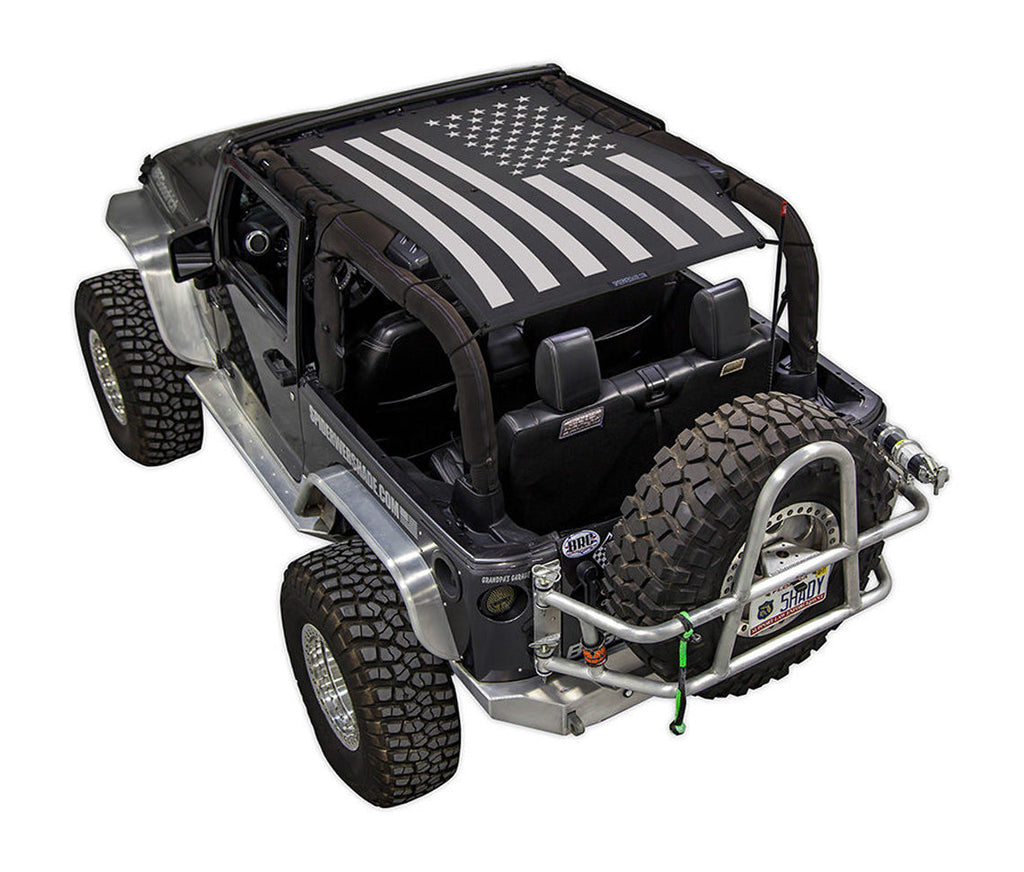 Jeep Wrangler JK 2-Door Sun Shade Stock Printed Shade Top (2007–2017)