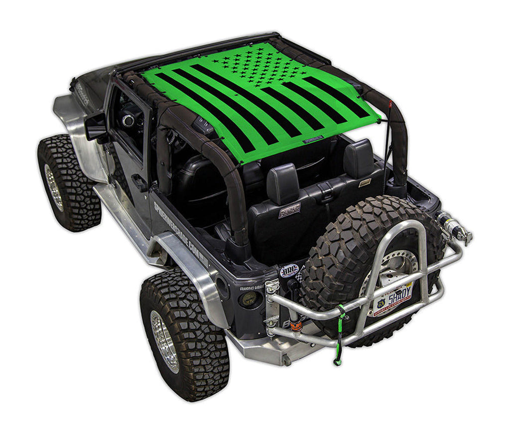 Jeep Wrangler JK 2-Door Sun Shade Stock Printed Shade Top (2007–2017)