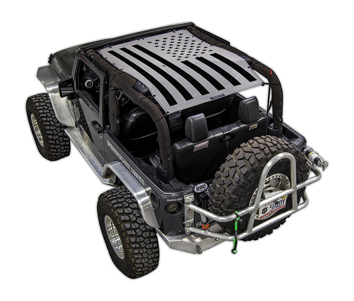 Jeep Wrangler JK 2-Door Sun Shade Stock Printed Shade Top (2007–2017)