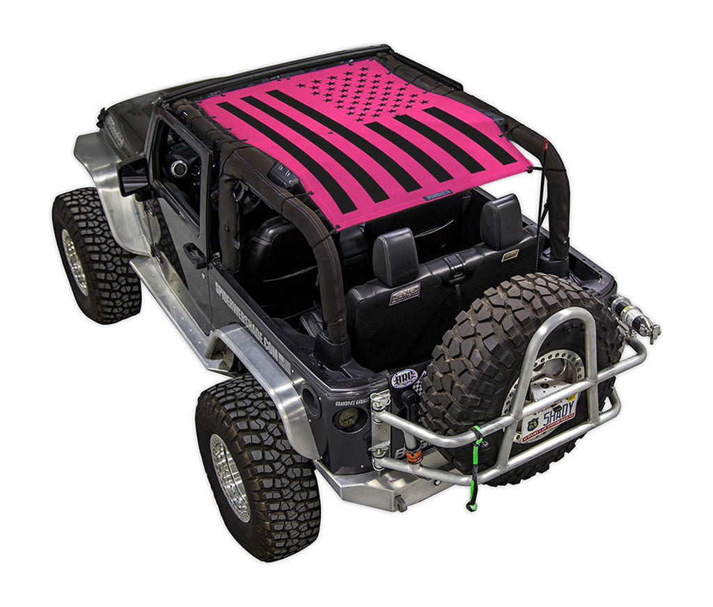 Jeep Wrangler JK 2-Door Sun Shade Stock Printed Shade Top (2007–2017)