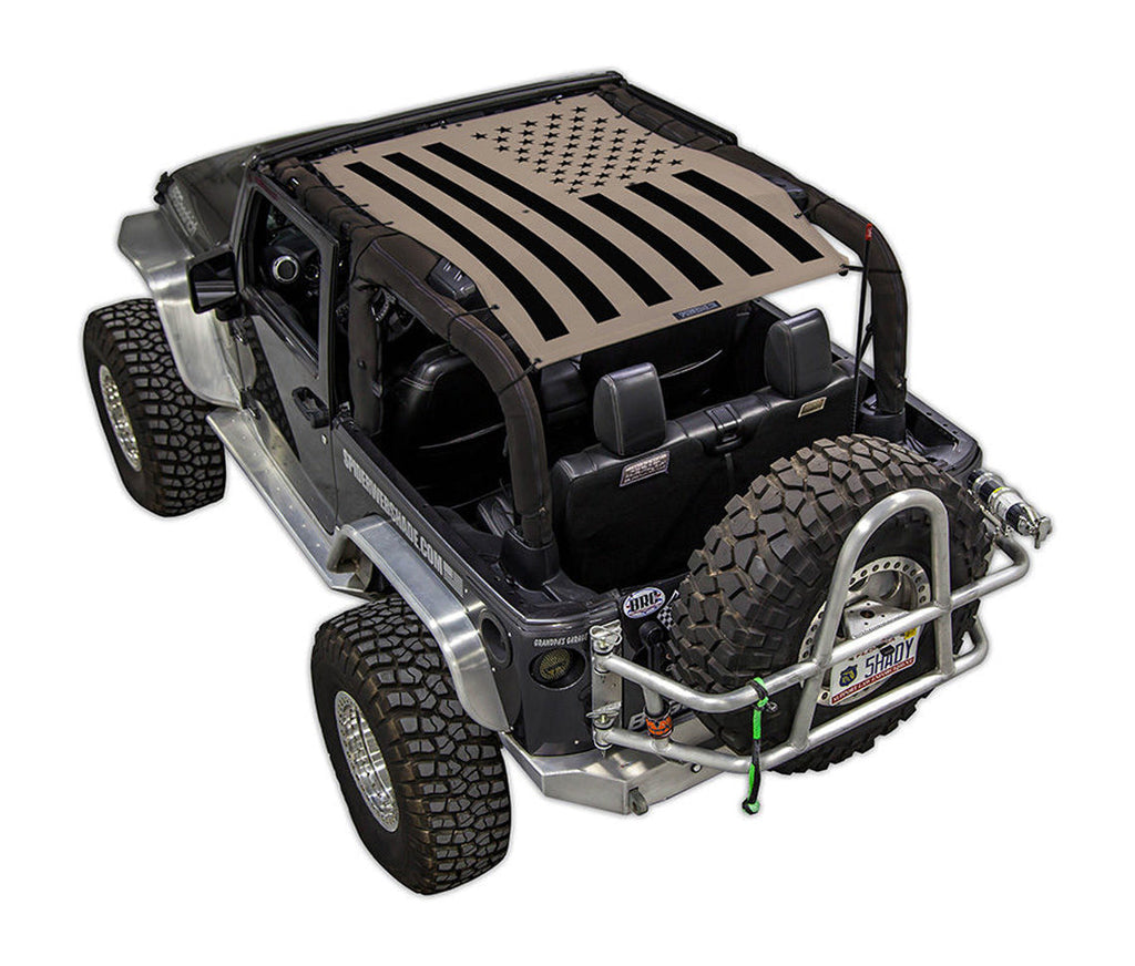 Jeep Wrangler JK 2-Door Sun Shade Stock Printed Shade Top (2007–2017)