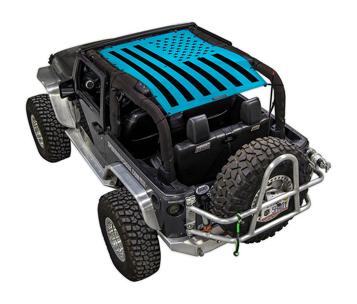 Jeep Wrangler JK 2-Door Sun Shade Stock Printed Shade Top (2007–2017)