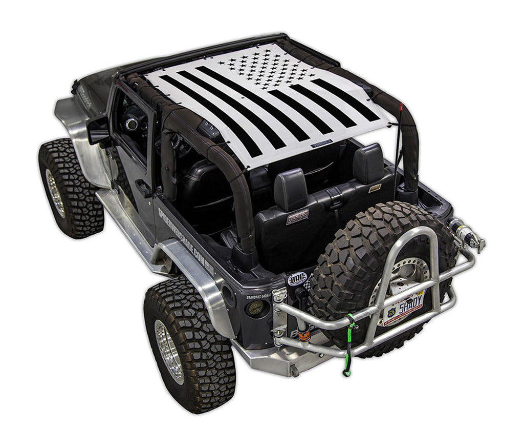 Jeep Wrangler JK 2-Door Sun Shade Stock Printed Shade Top (2007–2017)