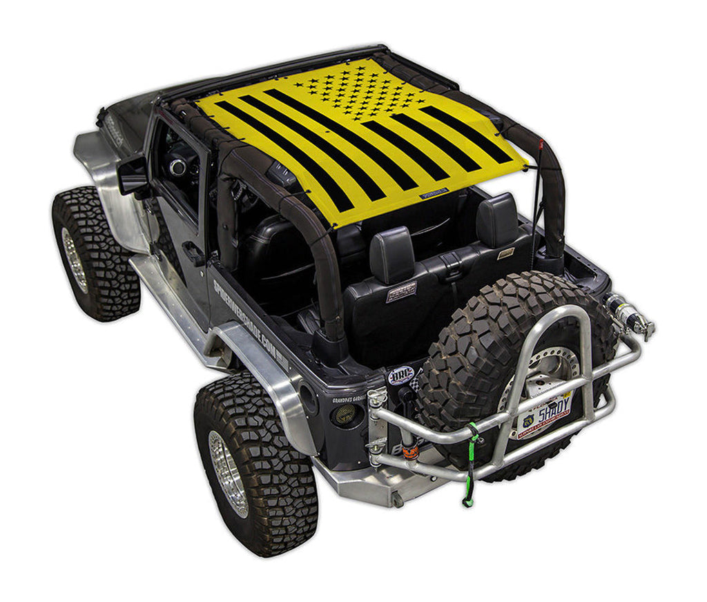 Jeep Wrangler JK 2-Door Sun Shade Stock Printed Shade Top (2007–2017)