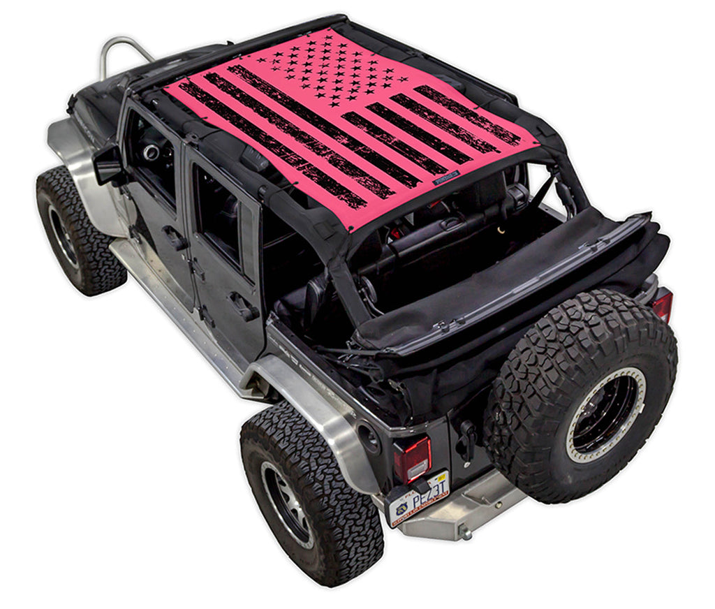 Jeep Wrangler JKU 4-Door Sun Shade Stock Printed Shade Top (2007–2017)