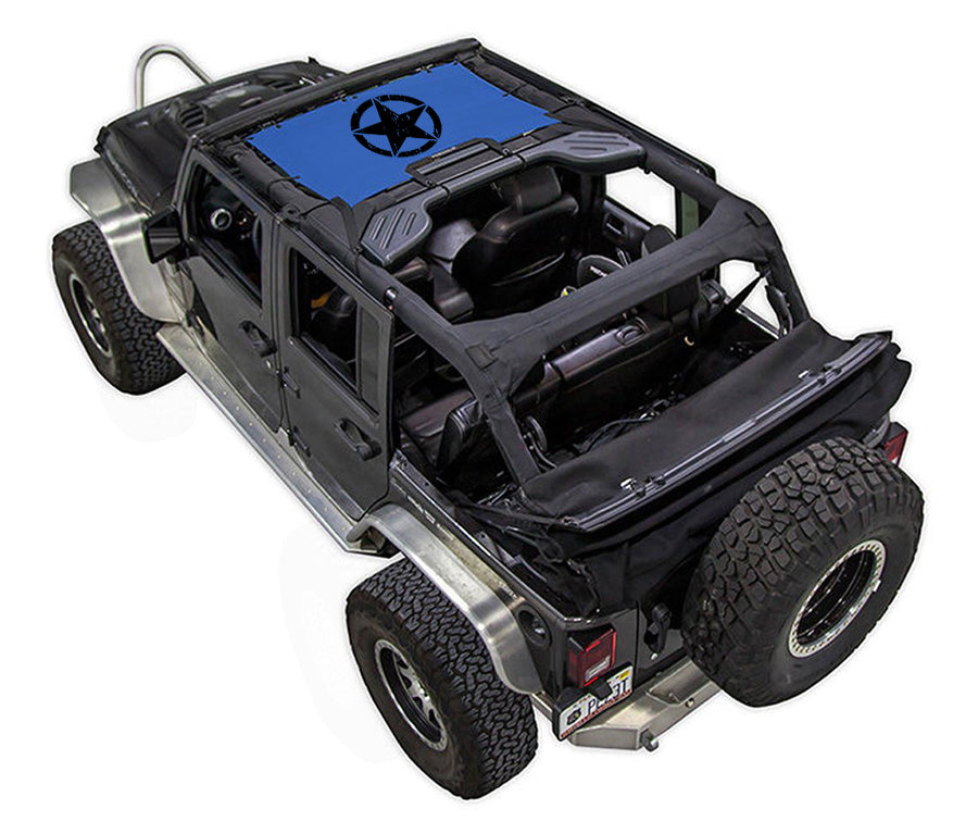 Jeep Wrangler JKU 4-Door Sun Shade Stock Printed Shade Top (2007–2017)
