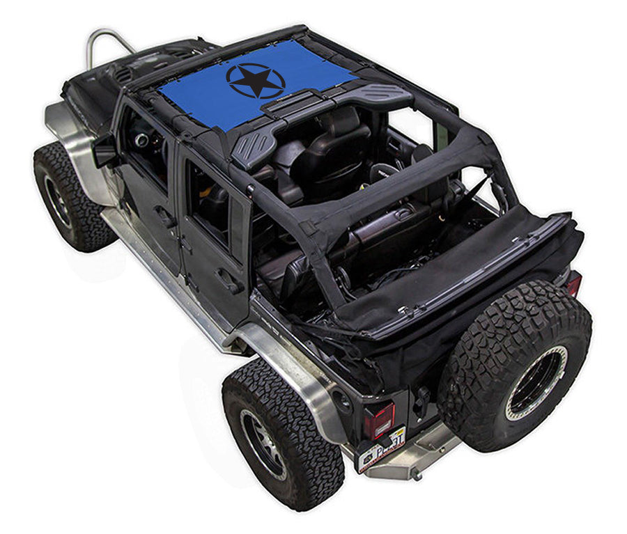 Jeep Wrangler JKU 4-Door Sun Shade Stock Printed Shade Top (2007–2017)