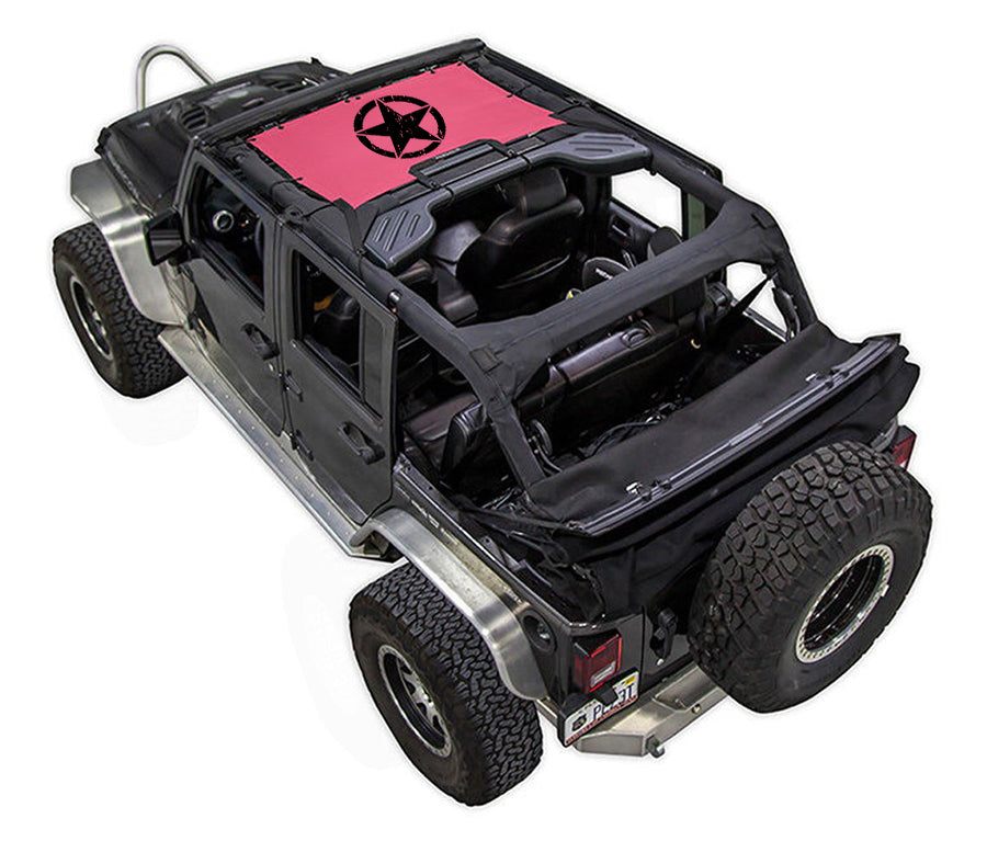 Jeep Wrangler JKU 4-Door Sun Shade Stock Printed Shade Top (2007–2017)