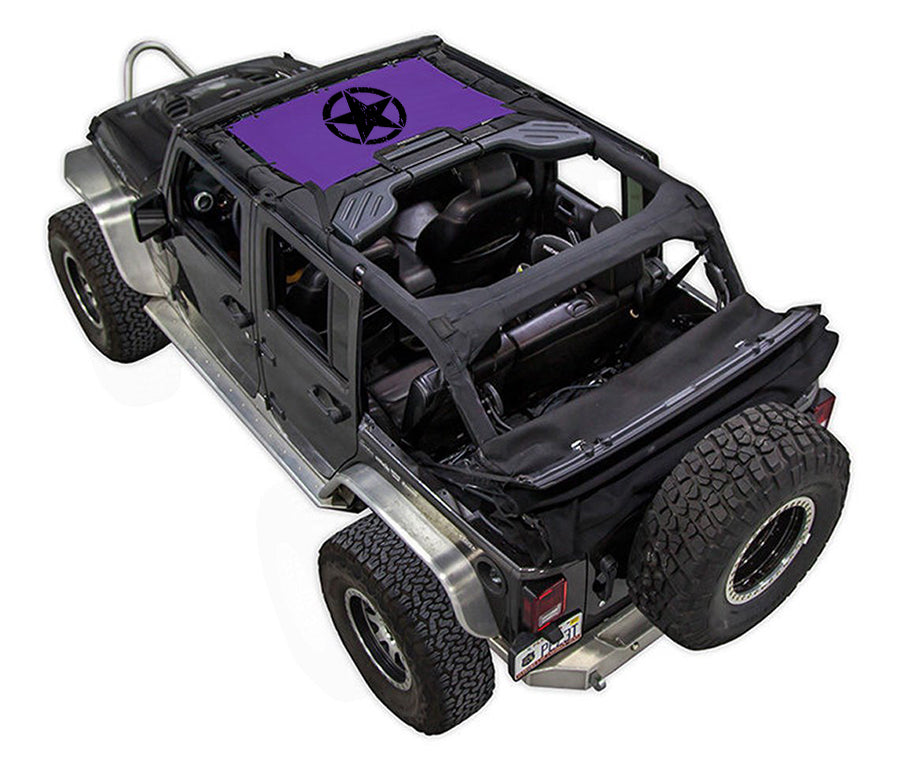Jeep Wrangler JKU 4-Door Sun Shade Stock Printed Shade Top (2007–2017)