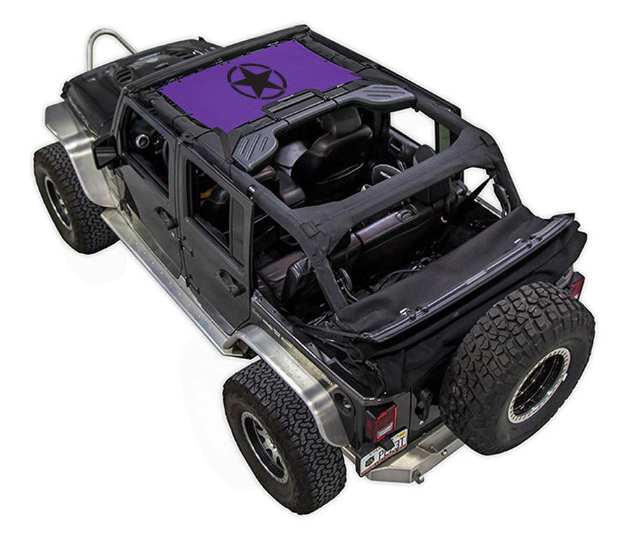 Jeep Wrangler JKU 4-Door Sun Shade Stock Printed Shade Top (2007–2017)