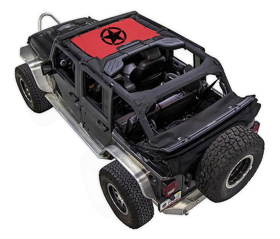 Jeep Wrangler JKU 4-Door Sun Shade Stock Printed Shade Top (2007–2017)