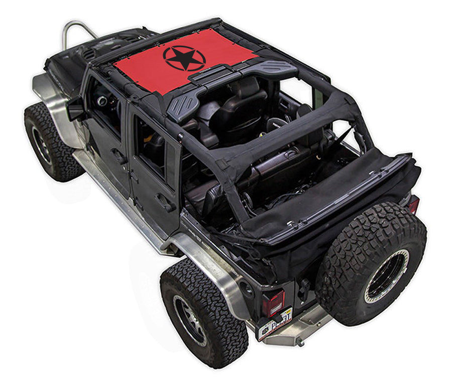 Jeep Wrangler JKU 4-Door Sun Shade Stock Printed Shade Top (2007–2017)