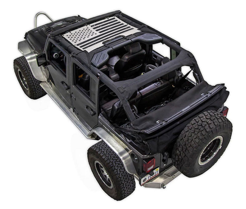 Jeep Wrangler JKU 4-Door Sun Shade Stock Printed Shade Top (2007–2017)