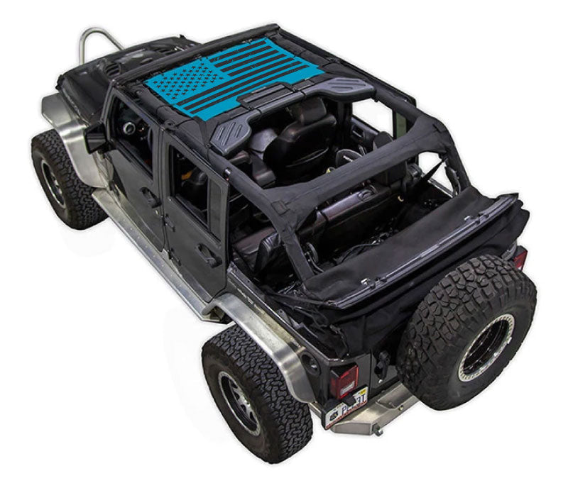 Jeep Wrangler JKU 4-Door Sun Shade Stock Printed Shade Top (2007–2017)
