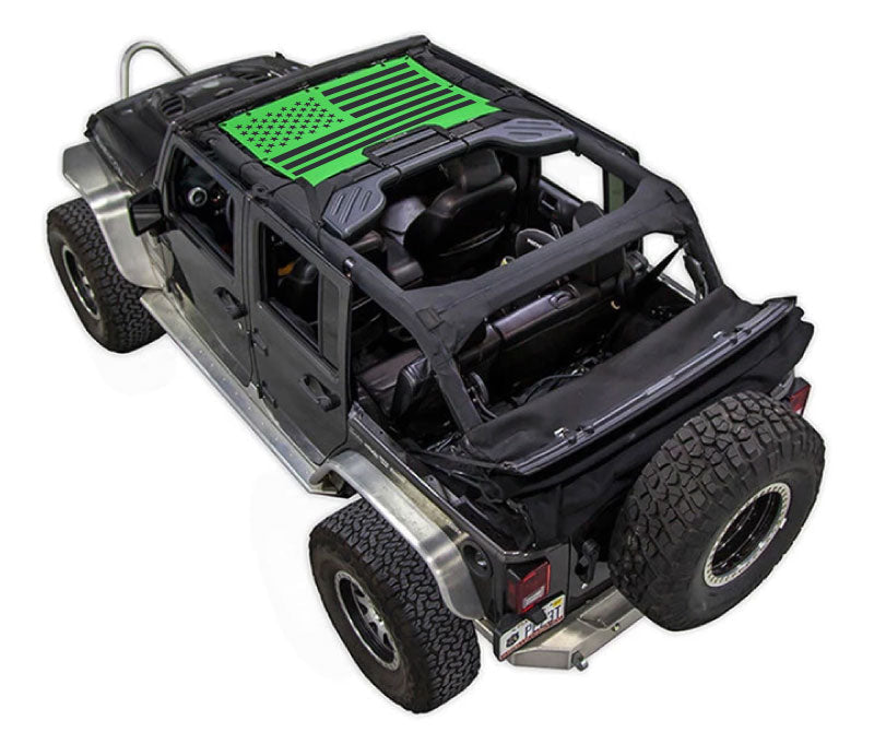 Jeep Wrangler JKU 4-Door Sun Shade Stock Printed Shade Top (2007–2017)