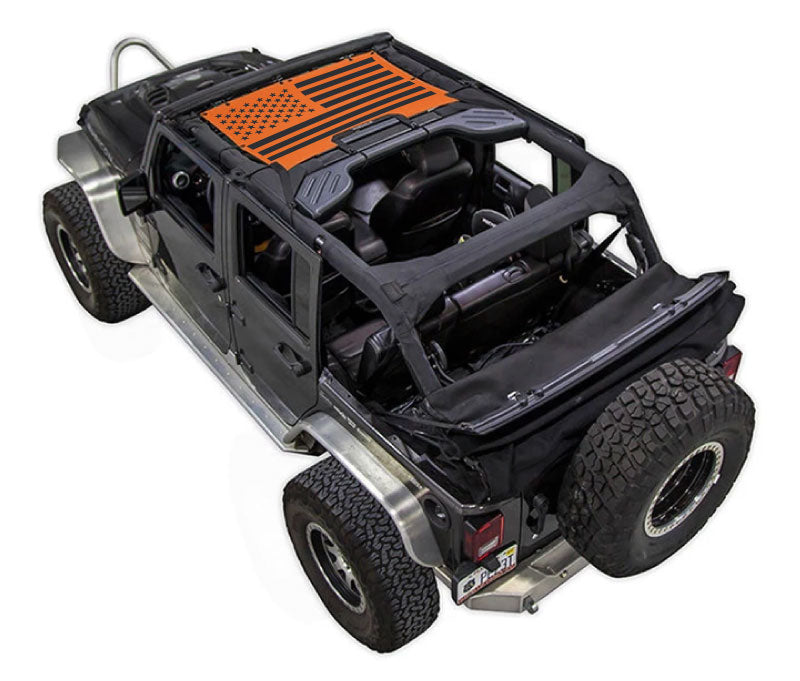 Jeep Wrangler JKU 4-Door Sun Shade Stock Printed Shade Top (2007–2017)