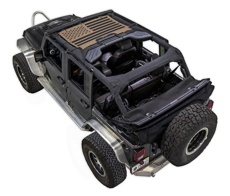 Jeep Wrangler JKU 4-Door Sun Shade Stock Printed Shade Top (2007–2017)