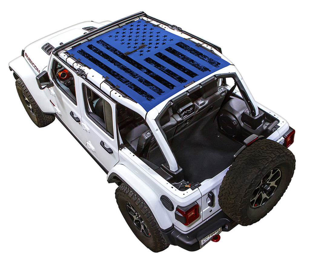 Jeep Wrangler JLU 4-Door Sun Shade Stock Printed Shade Top (2018–2026)