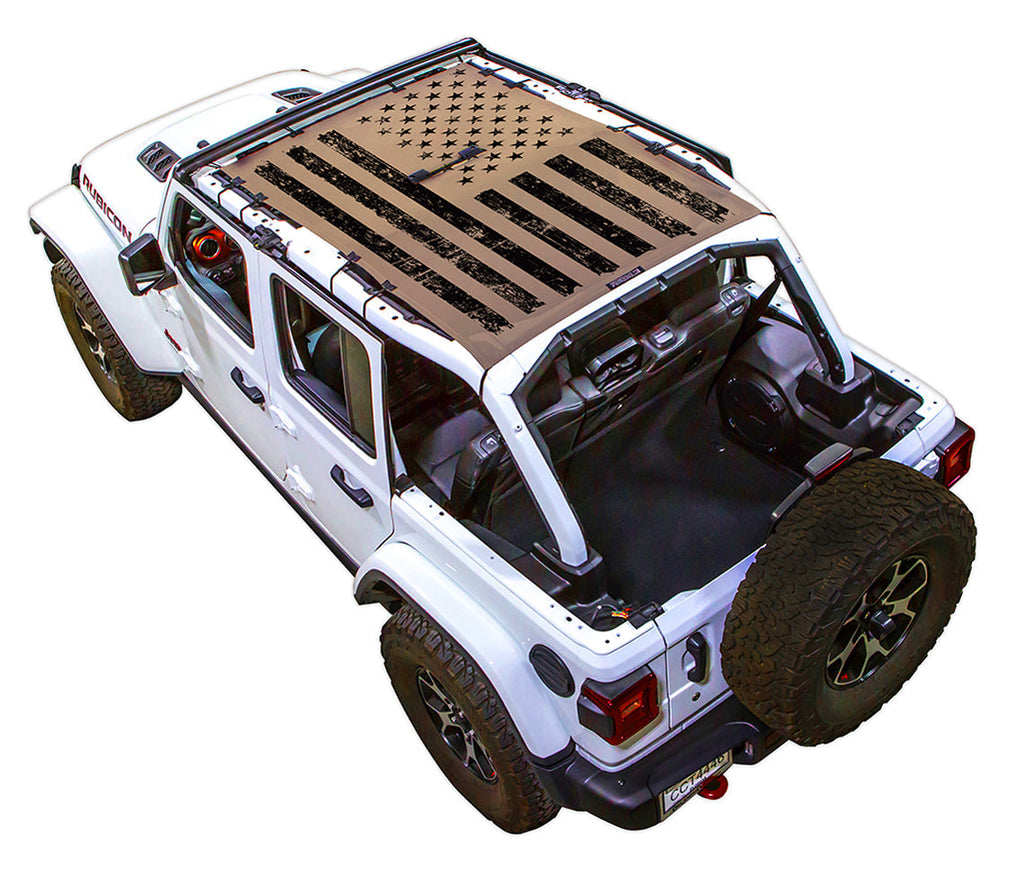 Jeep Wrangler JLU 4-Door Sun Shade Stock Printed Shade Top (2018–2026)