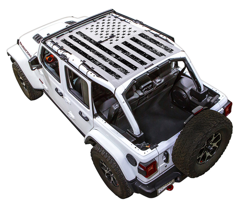 Jeep Wrangler JLU 4-Door Sun Shade Stock Printed Shade Top (2018–2026)