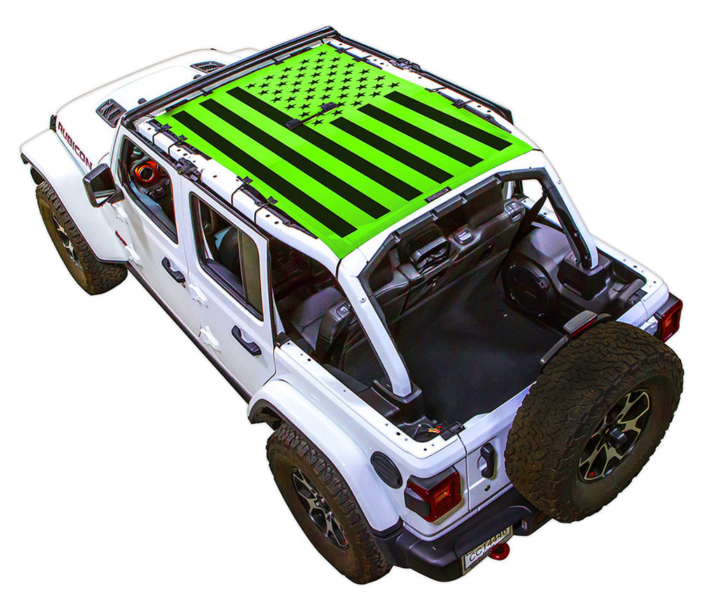 Jeep Wrangler JLU 4-Door Sun Shade Stock Printed Shade Top (2018–2026)