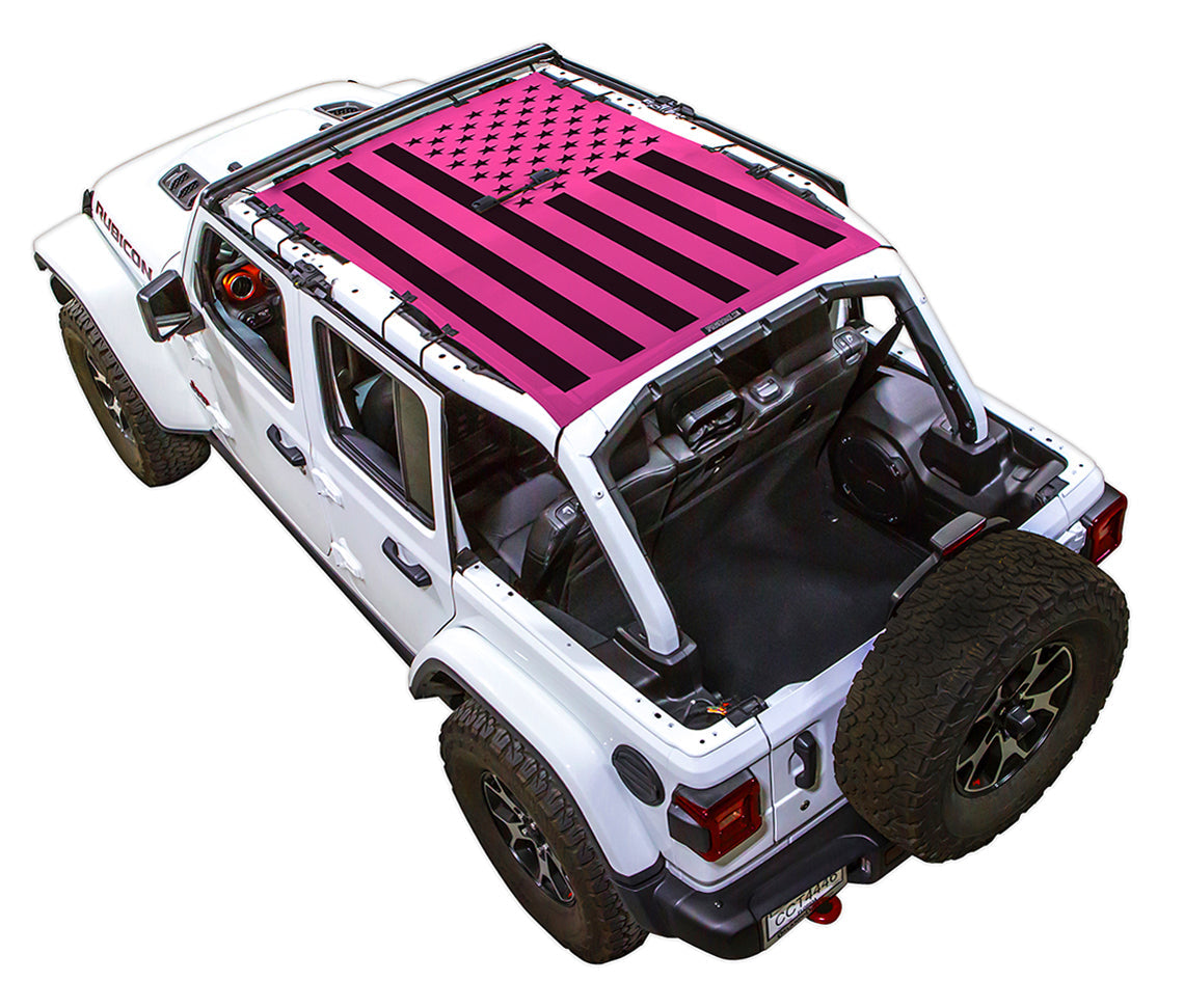 Jeep Wrangler JLU 4-Door Sun Shade Stock Printed Shade Top (2018–2026)