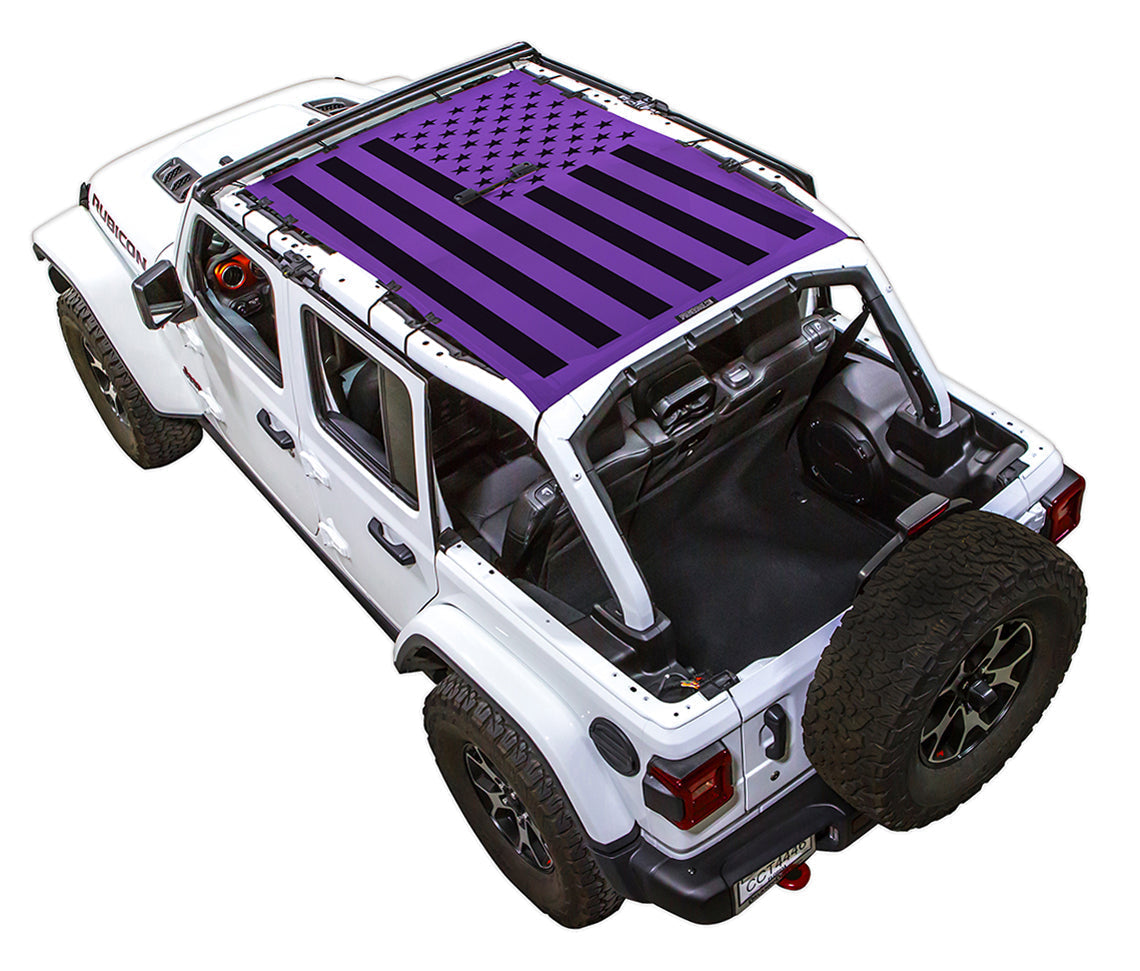 Jeep Wrangler JLU 4-Door Sun Shade Stock Printed Shade Top (2018–2026)