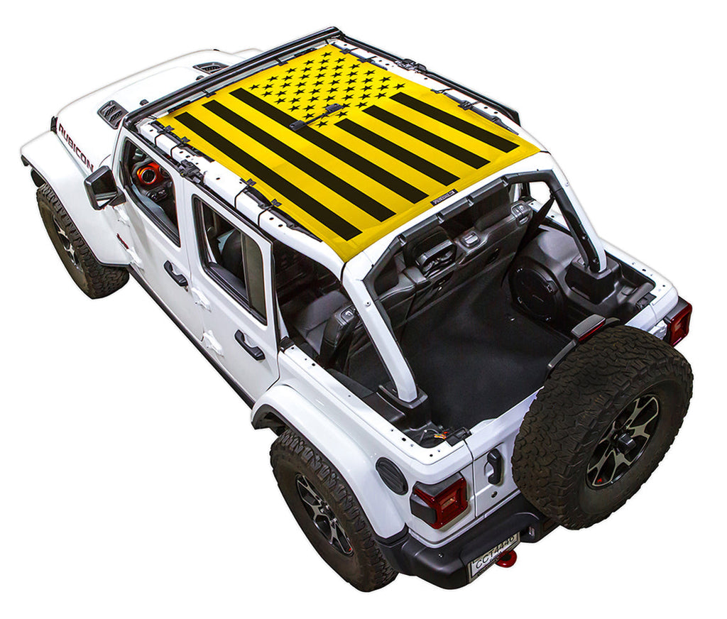 Jeep Wrangler JLU 4-Door Sun Shade Stock Printed Shade Top (2018–2026)