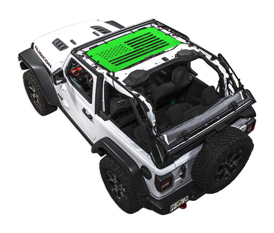 Jeep Wrangler JL 2-Door Sun Shade Stock Printed Shade Top (2018–2026)