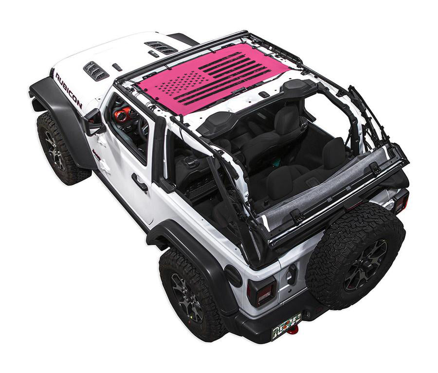 Jeep Wrangler JL 2-Door Sun Shade Stock Printed Shade Top (2018–2026)