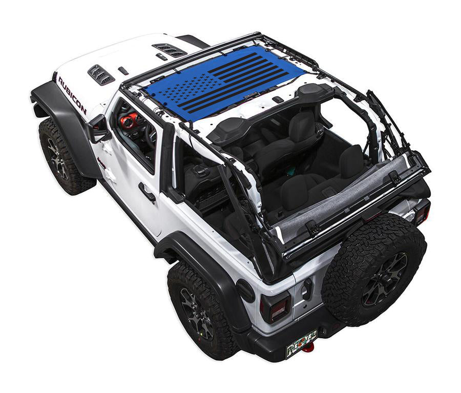 Jeep Wrangler JL 2-Door Sun Shade Stock Printed Shade Top (2018–2026)