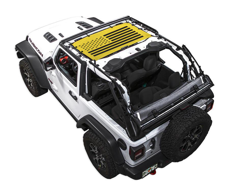 Jeep Wrangler JL 2-Door Sun Shade Stock Printed Shade Top (2018–2026)