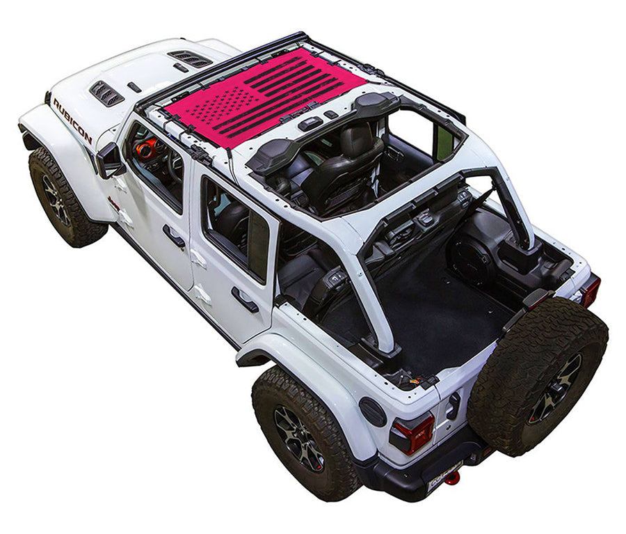 Jeep Wrangler JLU 4-Door Sun Shade Stock Printed Shade Top (2018–2026)
