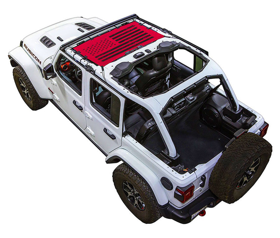 Jeep Wrangler JLU 4-Door Sun Shade Stock Printed Shade Top (2018–2026)