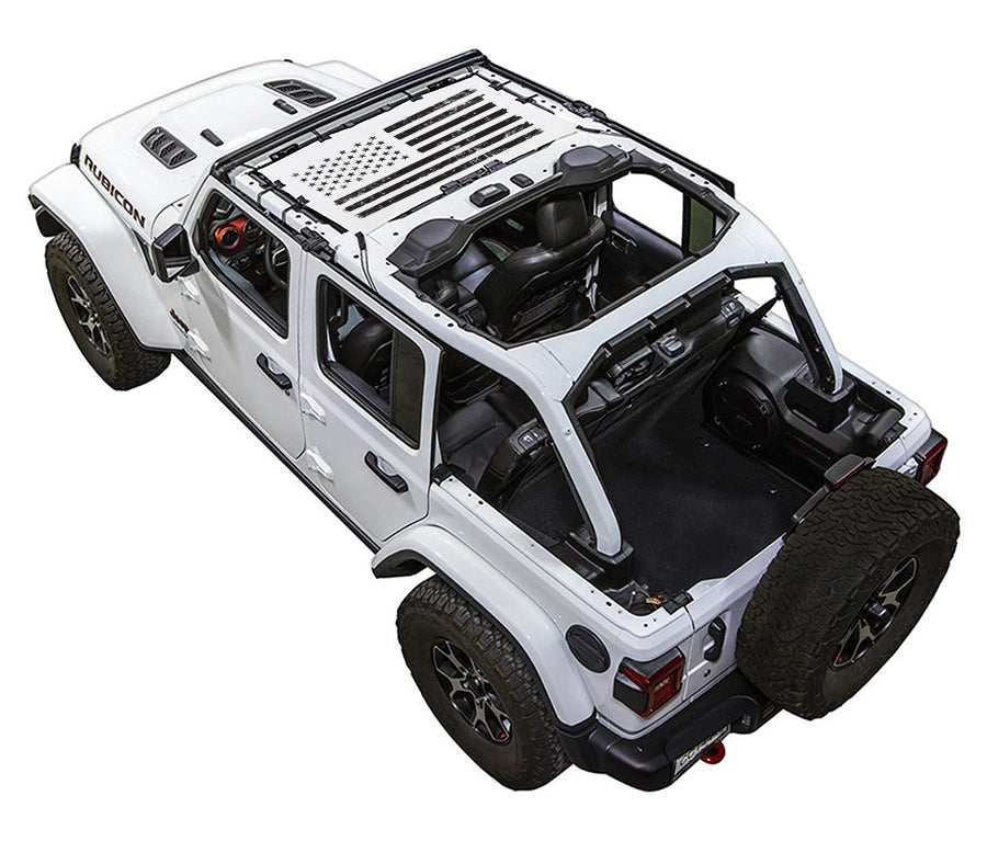 Jeep Wrangler JLU 4-Door Sun Shade Stock Printed Shade Top (2018–2026)