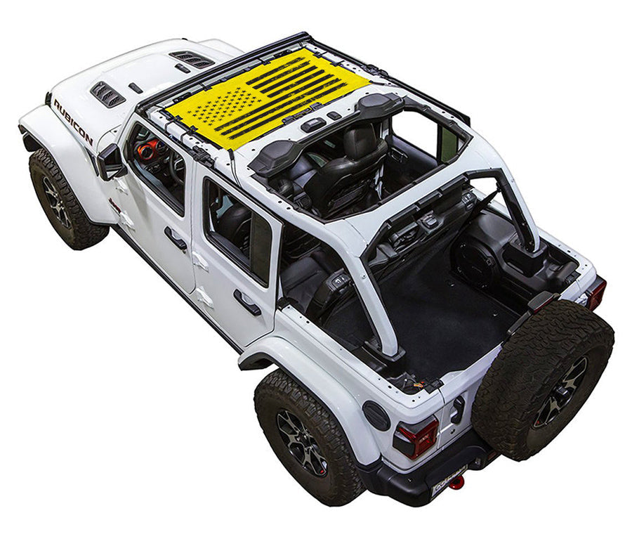 Jeep Wrangler JLU 4-Door Sun Shade Stock Printed Shade Top (2018–2026)