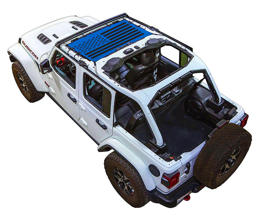 Jeep Wrangler JLU 4-Door Sun Shade Stock Printed Shade Top (2018–2026)