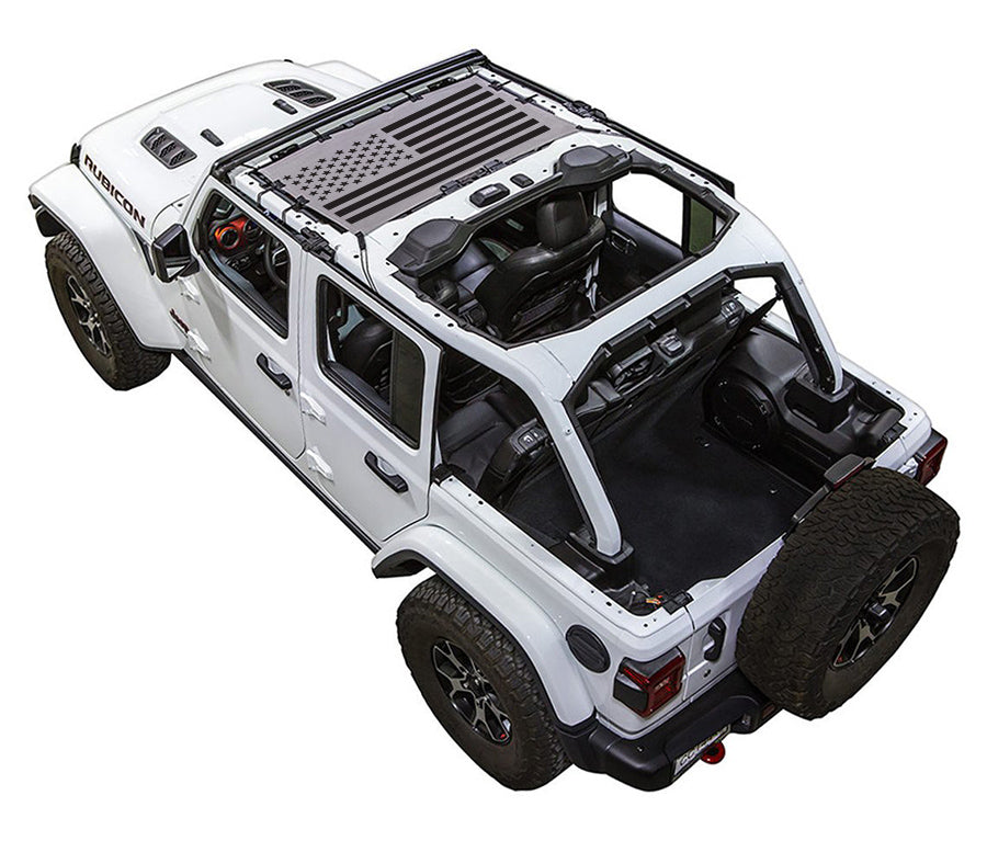 Jeep Wrangler JLU 4-Door Sun Shade Stock Printed Shade Top (2018–2026)