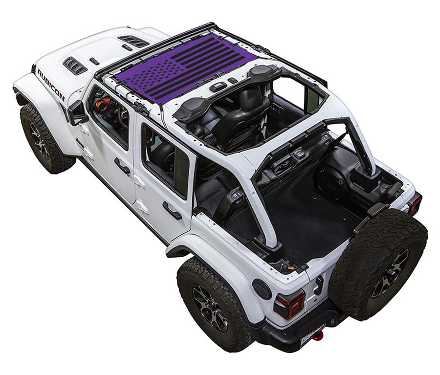 Jeep Wrangler JLU 4-Door Sun Shade Stock Printed Shade Top (2018–2026)