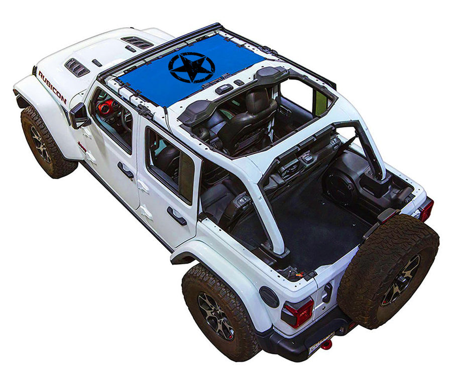 Jeep Wrangler JLU 4-Door Sun Shade Stock Printed Shade Top (2018–2026)