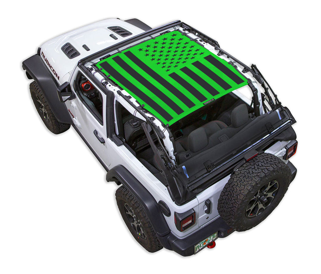 Jeep Wrangler JL 2-Door Sun Shade Stock Printed Shade Top (2018–2026)