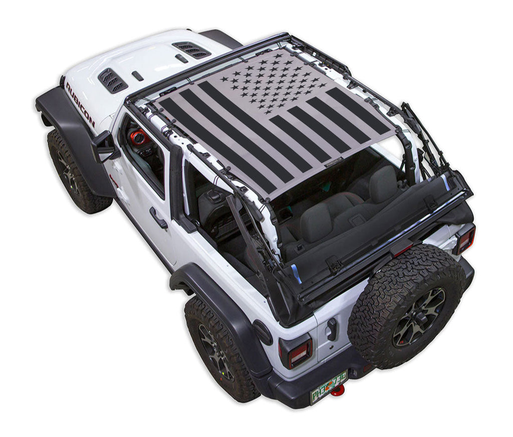 Jeep Wrangler JL 2-Door Sun Shade Stock Printed Shade Top (2018–2026)