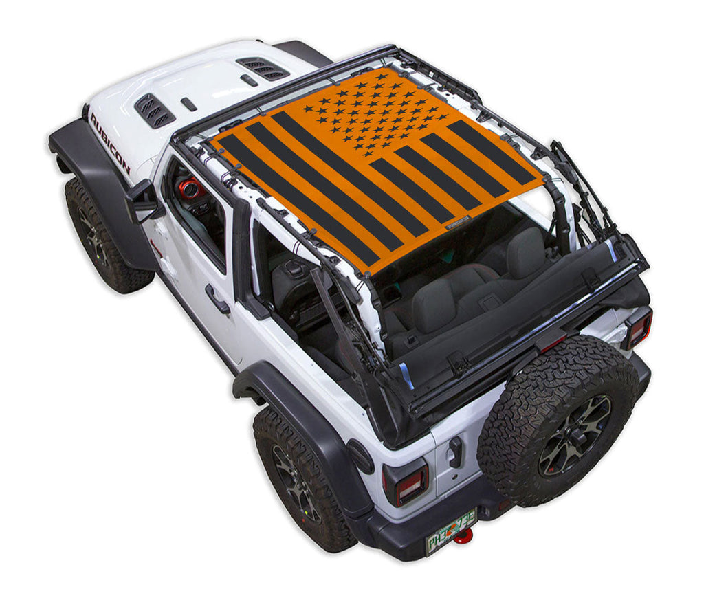 Jeep Wrangler JL 2-Door Sun Shade Stock Printed Shade Top (2018–2026)