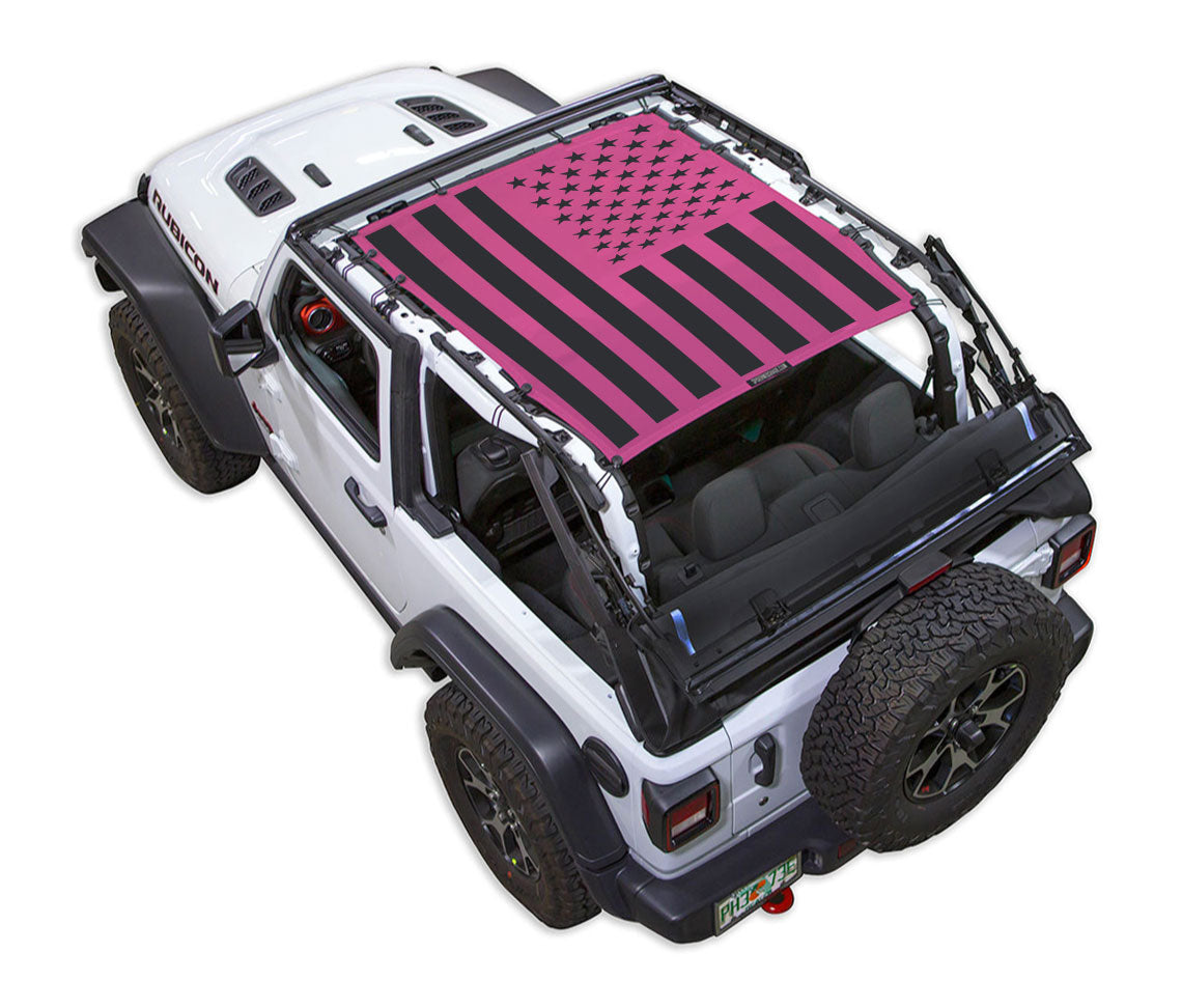 Jeep Wrangler JL 2-Door Sun Shade Stock Printed Shade Top (2018–2026)