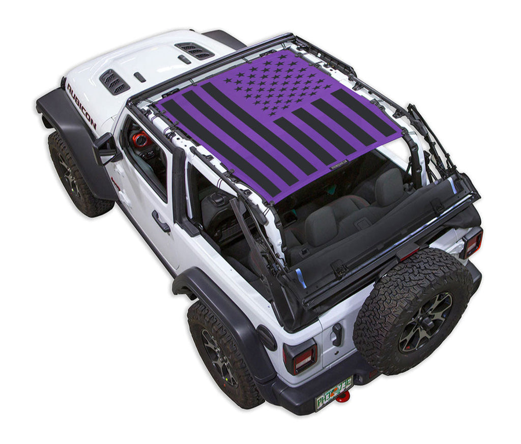 Jeep Wrangler JL 2-Door Sun Shade Stock Printed Shade Top (2018–2026)