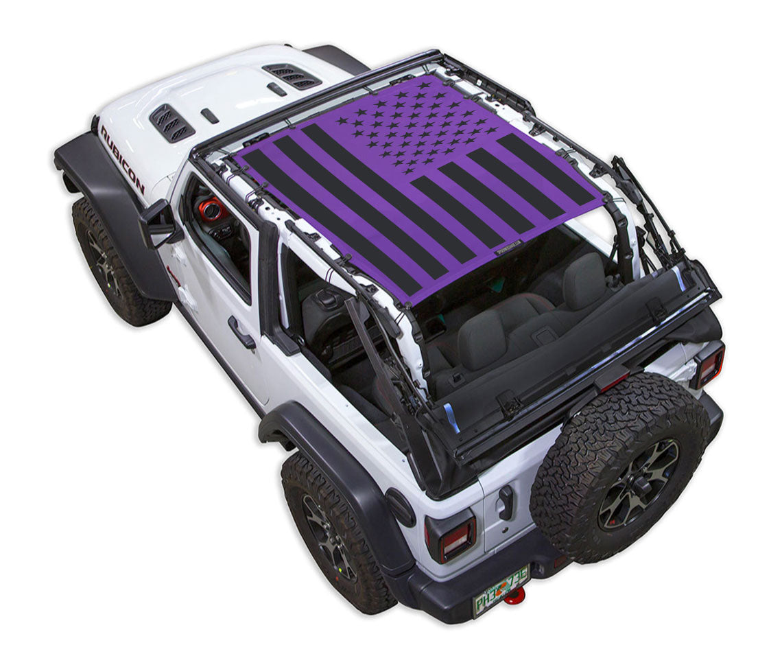 Jeep Wrangler JL 2-Door Sun Shade Stock Printed Shade Top (2018–2026)