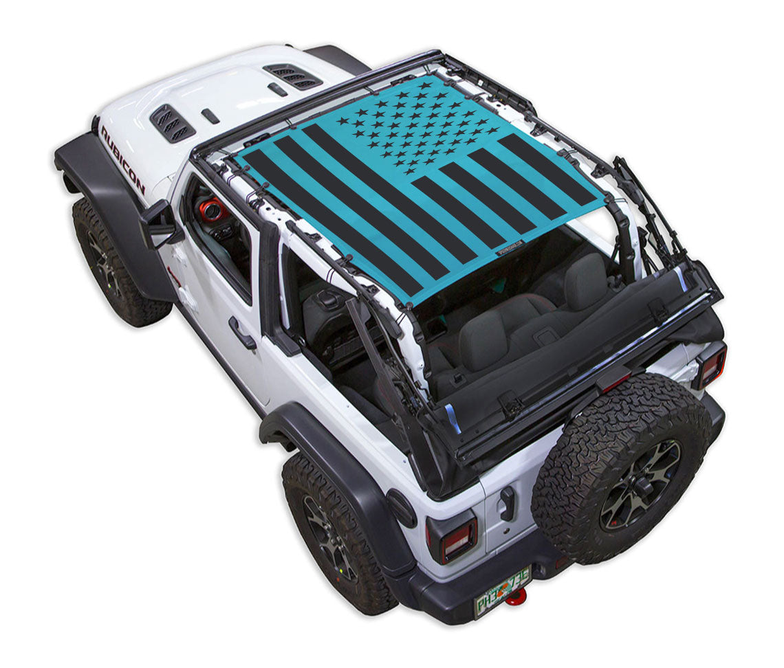 Jeep Wrangler JL 2-Door Sun Shade Stock Printed Shade Top (2018–2026)