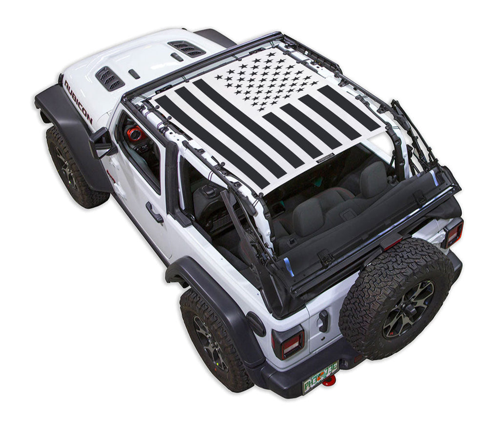 Jeep Wrangler JL 2-Door Sun Shade Stock Printed Shade Top (2018–2026)