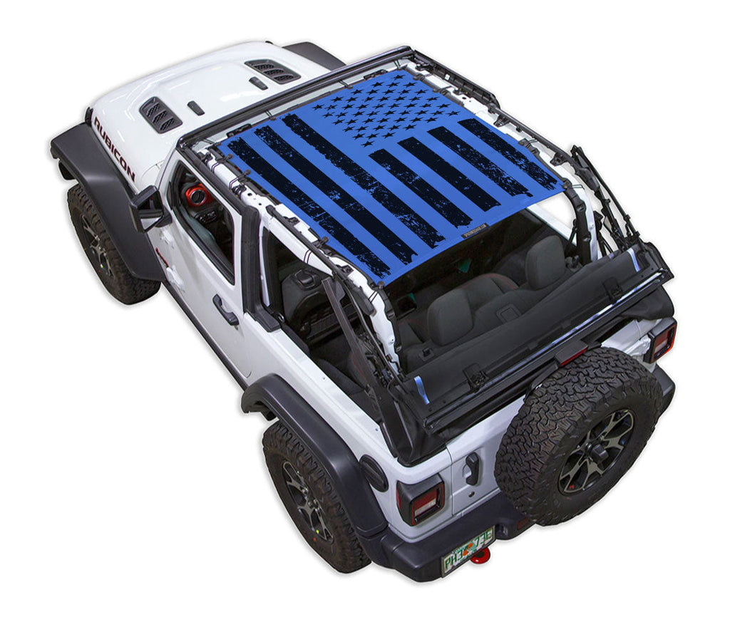 Jeep Wrangler JL 2-Door Sun Shade Stock Printed Shade Top (2018–2026)